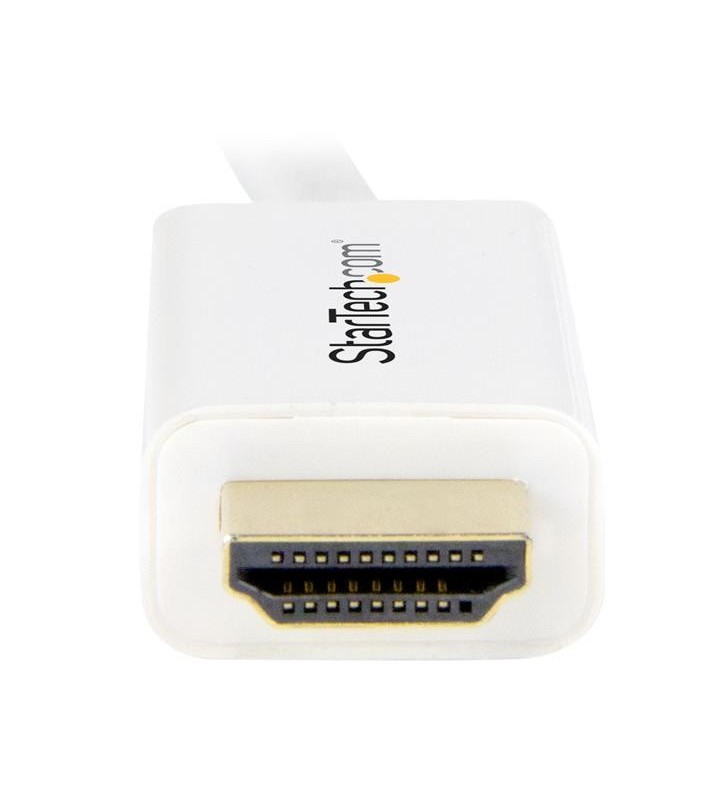 StarTech.com MDP2HDMM2MW adaptor pentru cabluri video 2 m Mini DisplayPort HDMI Tip A (Standard) Alb