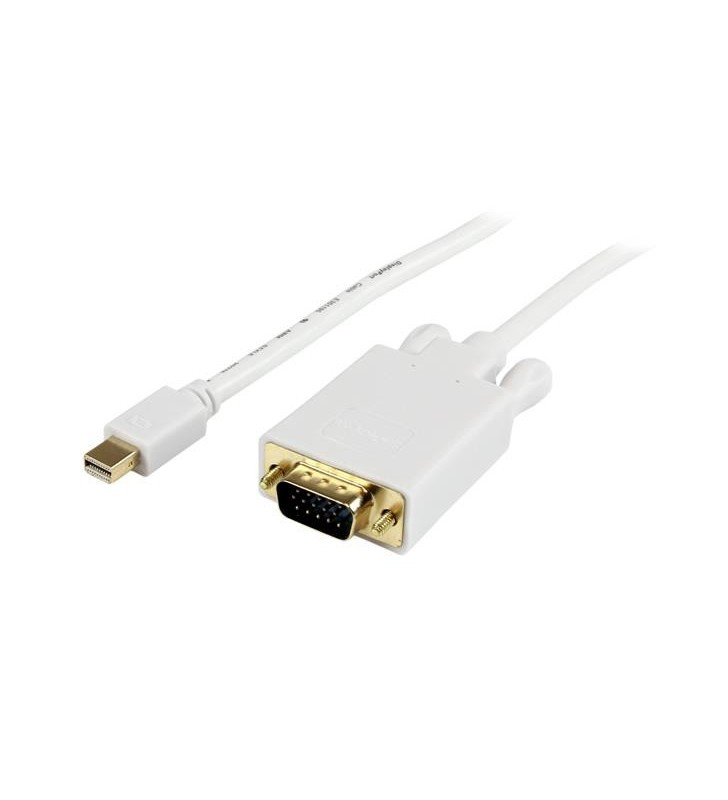 StarTech.com MDP2VGAMM15W adaptor pentru cabluri video 4,75 m mini DisplayPort VGA (D-Sub) Alb