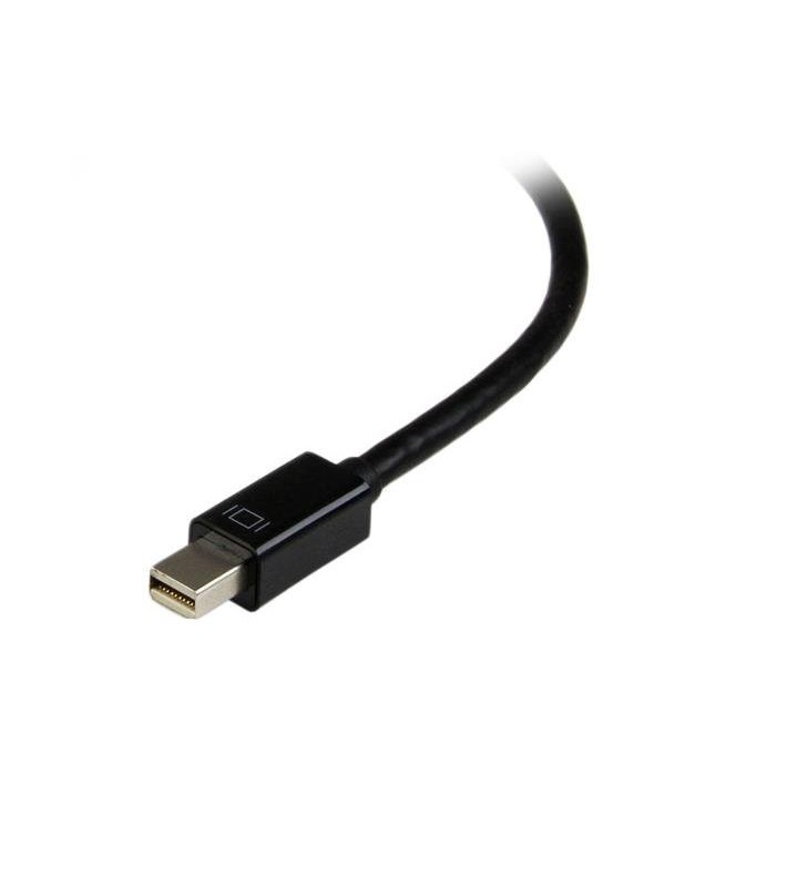 StarTech.com MDP2VGDVHD adaptor pentru cabluri video 0,15 m Mini DisplayPort DVI-D + VGA (D-Sub) + HDMI Negru