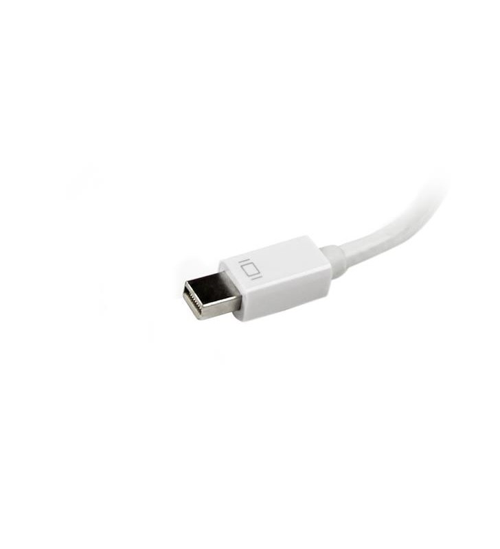 StarTech.com MDP2VGDVHDW adaptor pentru cabluri video 0,15 m Mini DisplayPort DVI-D + VGA (D-Sub) + HDMI Alb