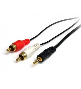 StarTech.com 0.92m, 3.5mm/2xRCA, M/M cablu audio 0,92 m Negru