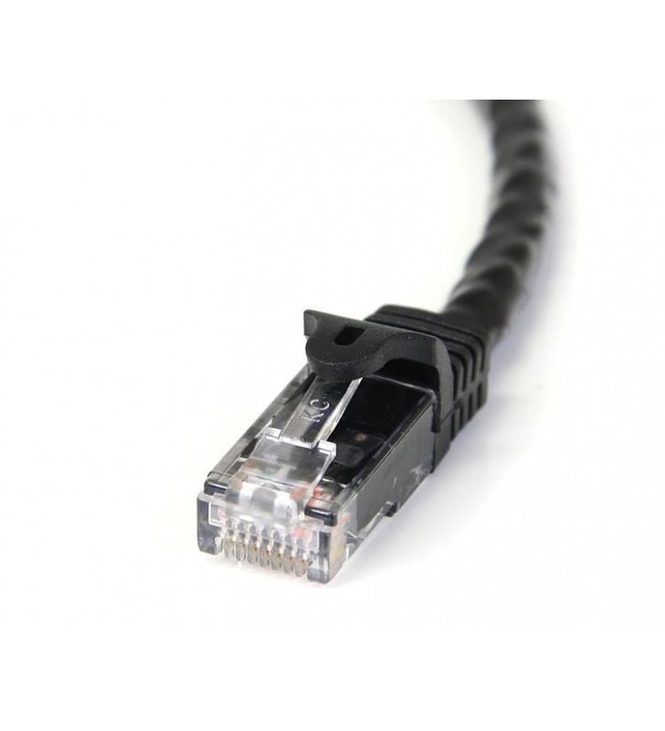 StarTech.com N6PATC10MBK cabluri de rețea 10 m Cat6 U/UTP (UTP) Negru