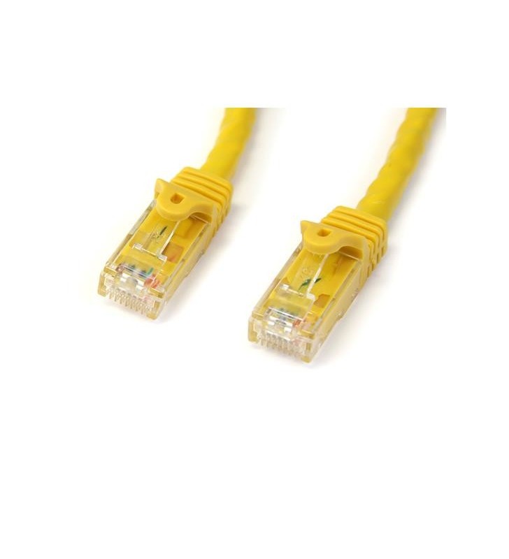 StarTech.com N6PATC10MYL cabluri de rețea 10 m Cat6 U/UTP (UTP) Galben