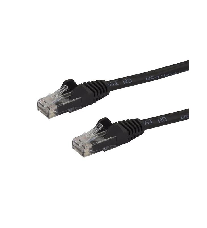 StarTech.com N6PATC1MBK cabluri de rețea 1 m Cat6 U/UTP (UTP) Negru