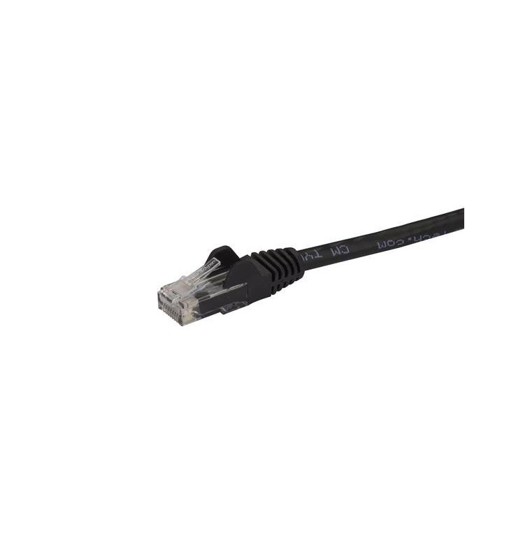 StarTech.com N6PATC50CMBK cabluri de rețea 0,5 m Cat6 U/UTP (UTP) Negru