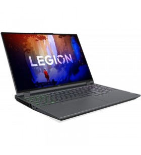 Laptop Lenovo Gaming 16'' Legion 5 Pro 16ARH7H, WQXGA IPS 165Hz G-Sync, Procesor AMD Ryzen™ 7 6800H (16M Cache, up to 4.7 GHz), 16GB DDR5, 512GB SSD, GeForce RTX 3070 Ti 8GB, No OS, Storm Grey