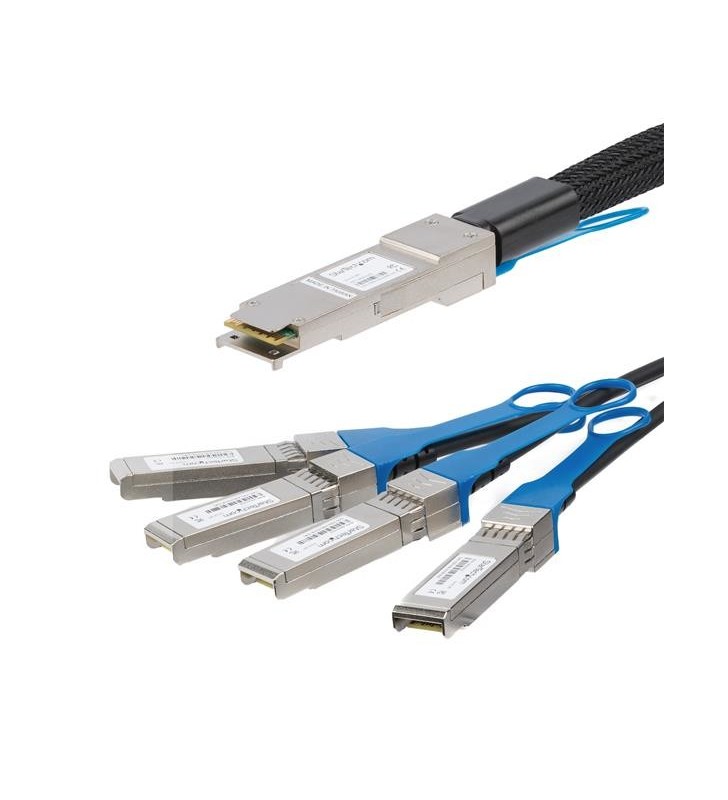 StarTech.com QSFP4SFPPC3M cabluri de rețea 1 m Negru