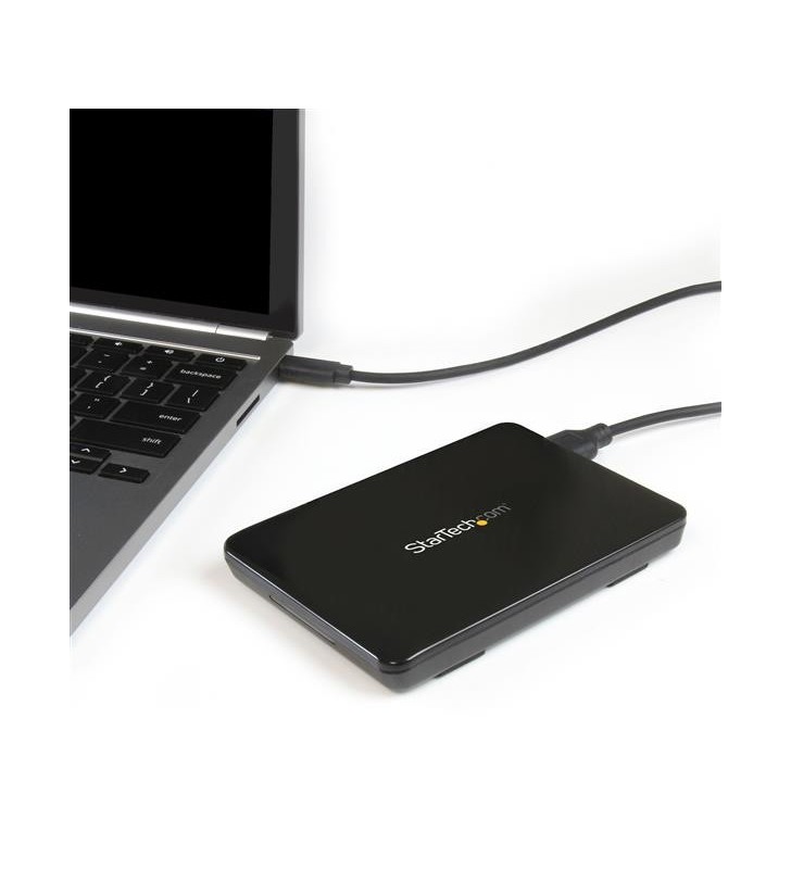 StarTech.com S251BPU31C3 carcasă disc memorie 2.5" Cutie protecție HDD/SSD Negru