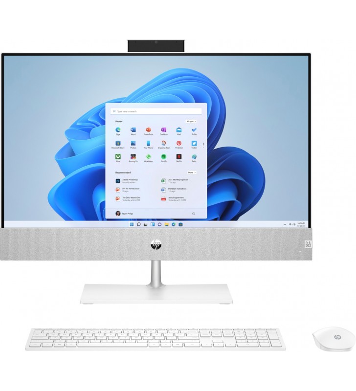 HP All-in-One 24-ca1013ng Snowflake White, Core i7-12700T, 16GB RAM, 512GB SSD