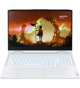 Laptop Lenovo Gaming 15.6'' IdeaPad 3 15ARH7, FHD IPS 120Hz, Procesor AMD Ryzen™ 7 6800H (16M Cache, up to 4.7 GHz), 16GB DDR5, 512GB SSD, GeForce RTX 3050 Ti 4GB, No OS, Glacier White