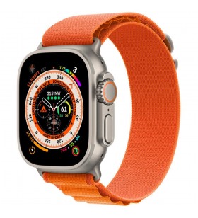APPLE Watch Ultra GPS + Cellular, 49mm Titanium Case with Alpine Loop, Orange - Small (MNHH3FD/A)