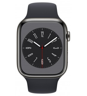 Apple Watch Series 8 GPS + Cellular 45mm Graphite Stainless Steel Case / Midnight Sport Band Regular