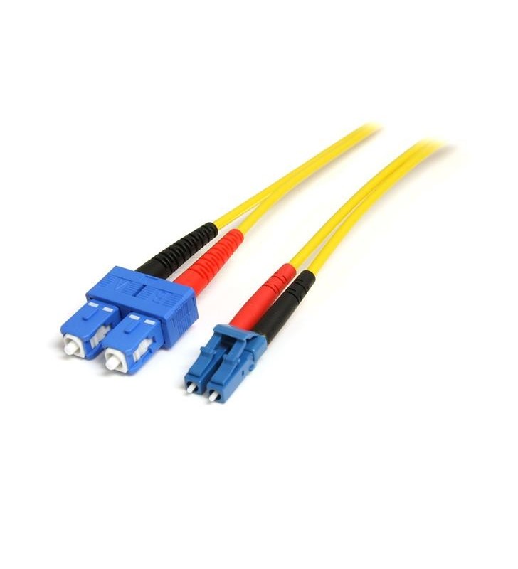 StarTech.com 4m LC/SC m/m SM cabluri din fibră optică Galben
