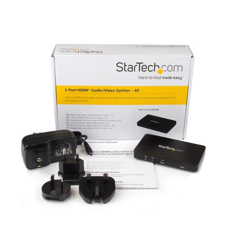 StarTech.com ST122HD4K distribuitoare de semnal video HDMI