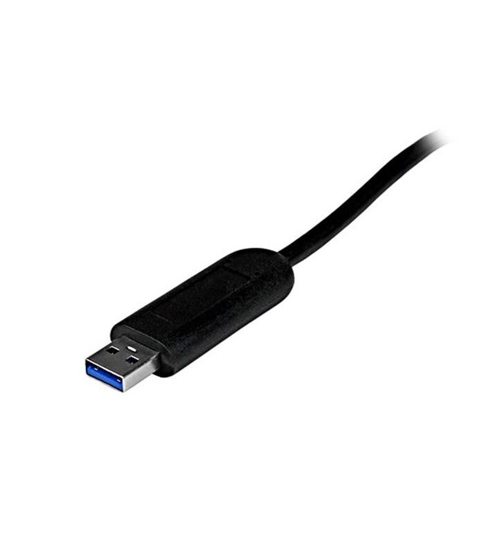 StarTech.com ST4300PBU3 hub-uri de interfață USB 3.2 Gen 1 (3.1 Gen 1) Type-A 5000 Mbit/s Negru