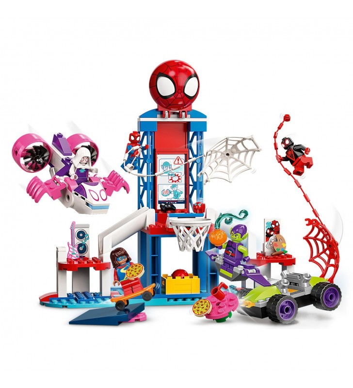 LEGO 10784 Marvel Spidey și Super Prietenii Săi: Jucărie de construcție a sediului Omului Păianjen