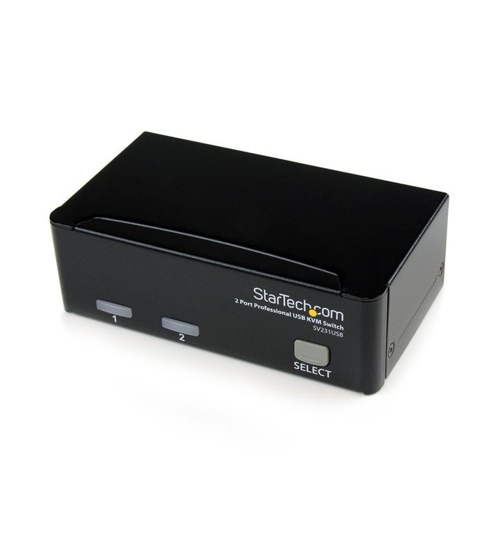 StarTech.com SV231USBGB switch-uri pentru tastatură, mouse și monitor (KVM) Negru