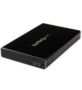 StarTech.com UNI251BMU33 carcasă disc memorie 2.5" Cutie protecție HDD/SSD Negru