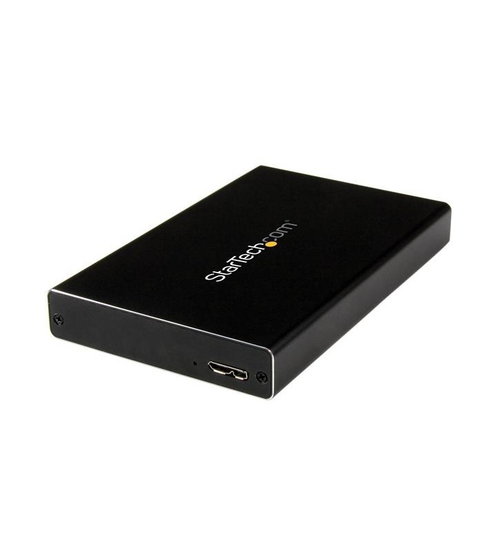 StarTech.com UNI251BMU33 carcasă disc memorie 2.5" Cutie protecție HDD/SSD Negru