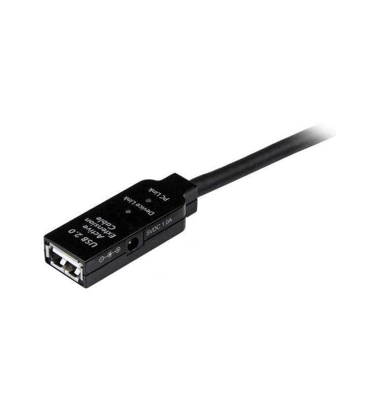 StarTech.com 10m, USB2.0 - USB2.0 cabluri USB 2.0 USB A Negru