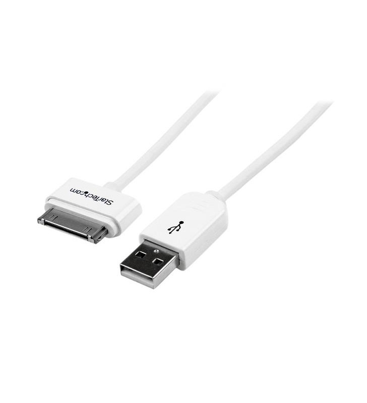StarTech.com USB2ADC1M cabluri pentru telefoanele mobile Alb USB A Apple 30-pin 1 m