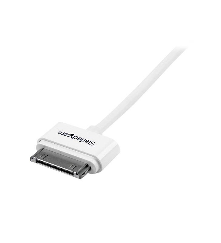 StarTech.com USB2ADC1M cabluri pentru telefoanele mobile Alb USB A Apple 30-pin 1 m
