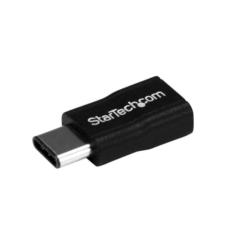 StarTech.com USB2CUBADP cabluri prelungitoare cu mufe mamă/tată USB 2.0 Type-C USB 2.0 Micro-B Negru