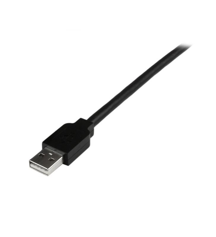 StarTech.com USB2EXT4P15M hub-uri de interfață 480 Mbit/s Negru