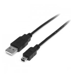 StarTech.com USB2HABM1M cabluri USB 1 m 2.0 USB A Mini-USB B Negru