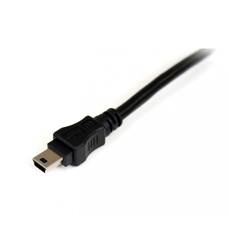 StarTech.com USB2HABMY6 cabluri USB 1,8 m 2.0 Mini-USB B 2 x USB A Negru, Roşu