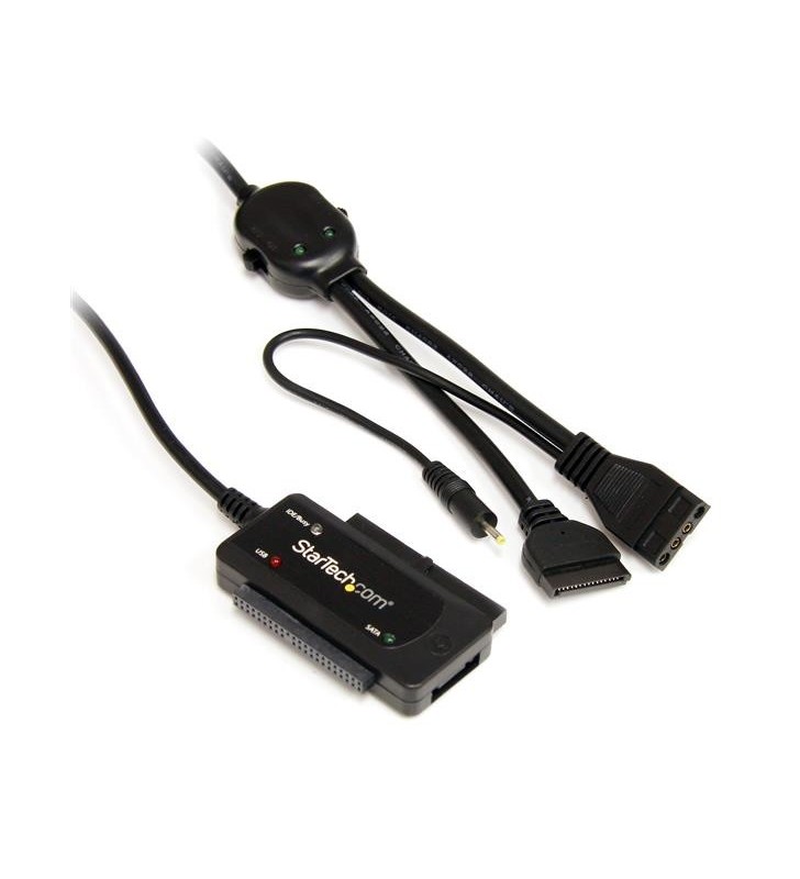 StarTech.com USB2SATAIDE cabluri prelungitoare cu mufe mamă/tată USB A IDE(40-pin) + IDE(44-pin)+ LP4 (4-pin) + SATA (7-pin) +