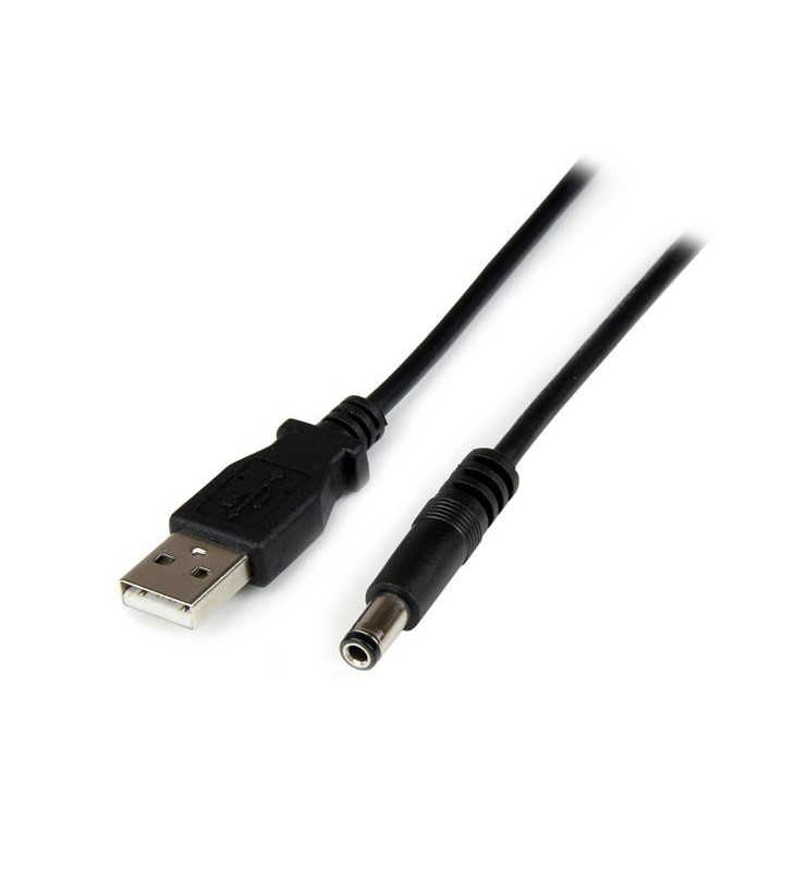 StarTech.com USB2TYPEN1M cabluri de alimentare Negru 1 m USB A Barrel type N