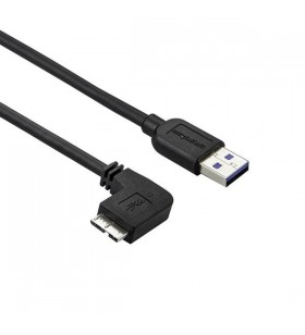 StarTech.com USB3AU1MLS cabluri USB 1 m 3.2 Gen 1 (3.1 Gen 1) USB A Micro-USB B Negru