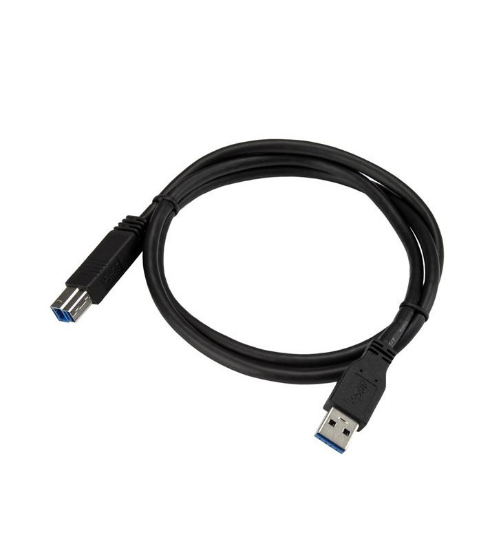 StarTech.com USB3CAB1M cabluri USB 1 m 3.2 Gen 1 (3.1 Gen 1) USB A USB B Negru
