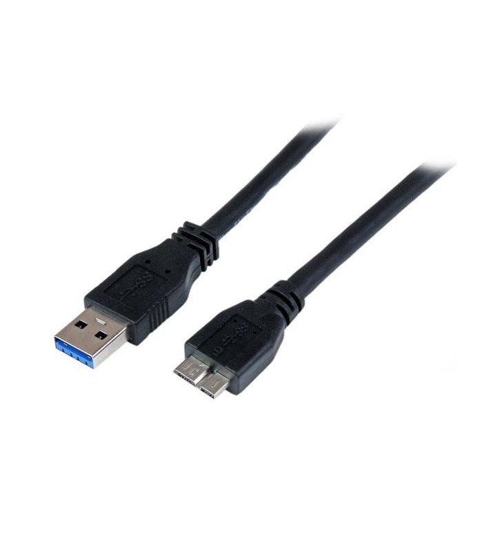 StarTech.com USB3CAUB1M cabluri USB 1 m 3.2 Gen 1 (3.1 Gen 1) USB A Micro-USB B Negru