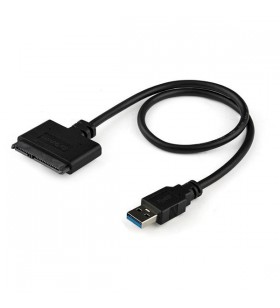 StarTech.com USB3S2SAT3CB cabluri prelungitoare cu mufe mamă/tată USB 3.0 A SATA 7+15 pin Negru