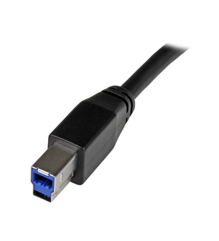 StarTech.com USB3SAB10M cabluri USB 10 m 3.2 Gen 1 (3.1 Gen 1) USB A USB B Negru