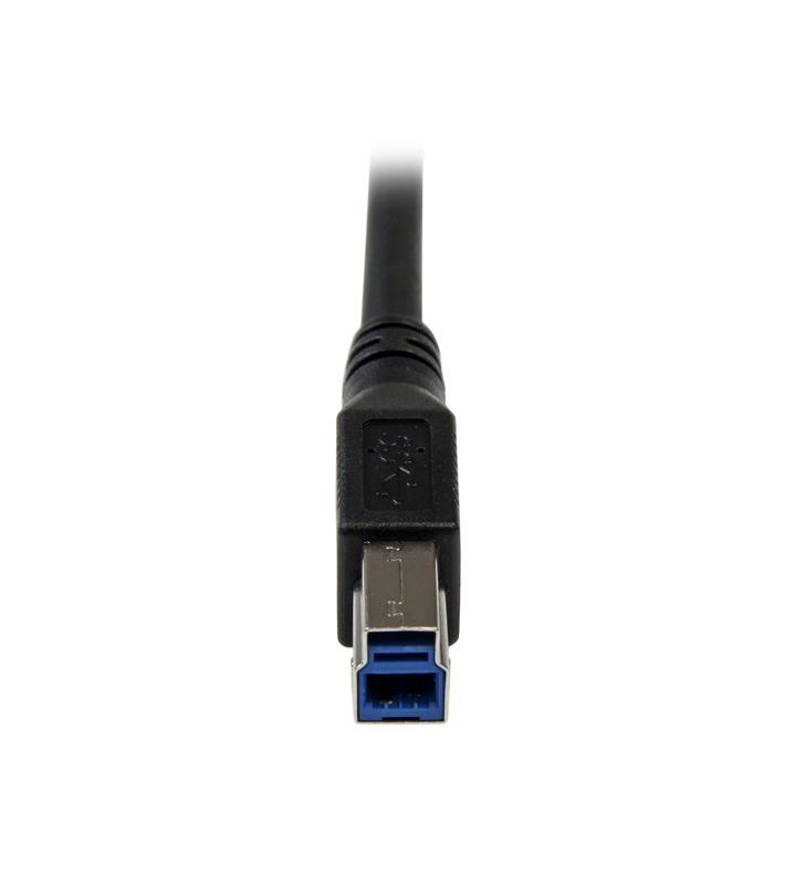 StarTech.com USB 3.0A - USB 3.0B, 1m cabluri USB 3.2 Gen 1 (3.1 Gen 1) USB A Micro-USB B Negru