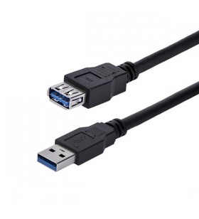 StarTech.com USB3SEXT1MBK cabluri USB 1 m 3.2 Gen 1 (3.1 Gen 1) USB A Negru
