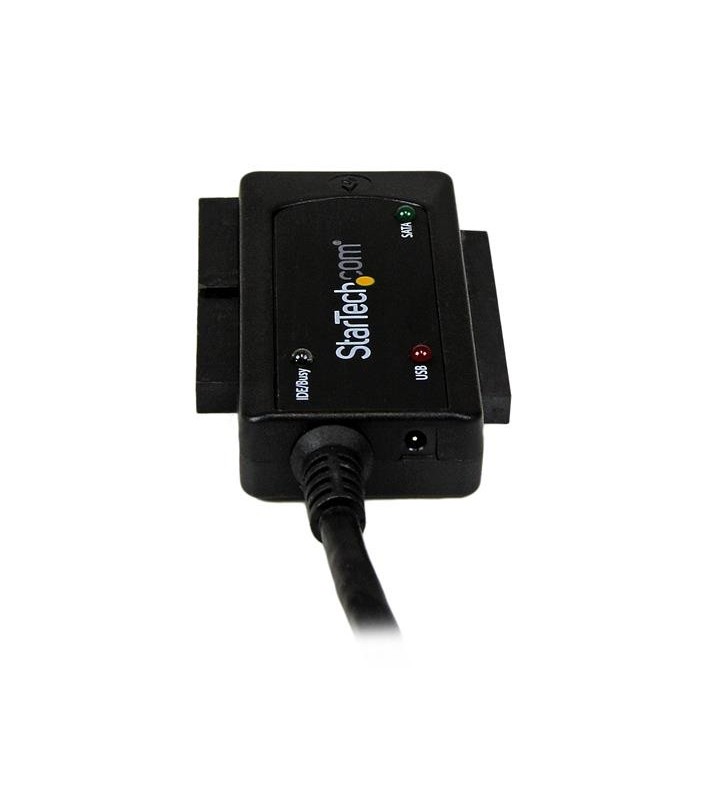 StarTech.com USB3SSATAIDE cabluri prelungitoare cu mufe mamă/tată USB 3.0 A IDE/SATA/LP4 Negru