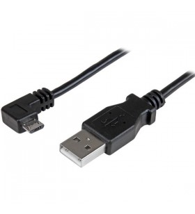 StarTech.com USBAUB50CMRA cabluri USB 0,5 m 2.0 USB A Micro-USB A Negru