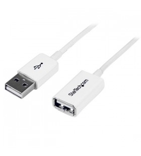 StarTech.com 1m USB 2.0 m/f cabluri USB USB A Alb