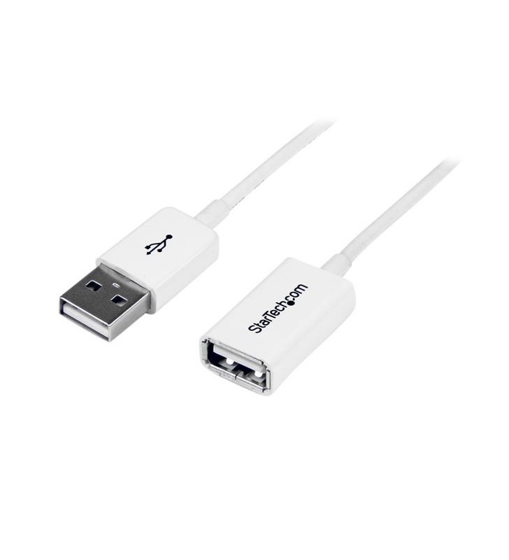 StarTech.com 3m USB2.0 m/f cabluri USB 2.0 USB A Alb