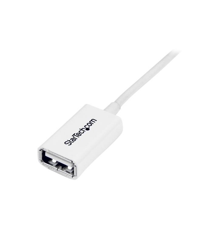StarTech.com 3m USB2.0 m/f cabluri USB 2.0 USB A Alb