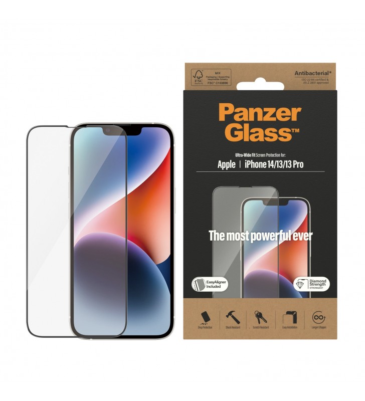 PanzerGlass Ultra-Wide Fit Apple iPhone Protecție ecran transparentă 1 buc.