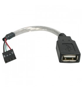 StarTech.com USBMBADAPT cabluri prelungitoare cu mufe mamă/tată IDC (4-pin) USB A Gri