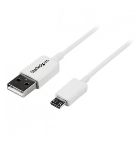 StarTech.com 1m USB 2.0 A/Micro-B m/m cabluri USB USB A Micro-USB B Alb