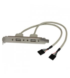 StarTech.com USBPLATE cabluri prelungitoare cu mufe mamă/tată 2 x IDC 2 x USB A