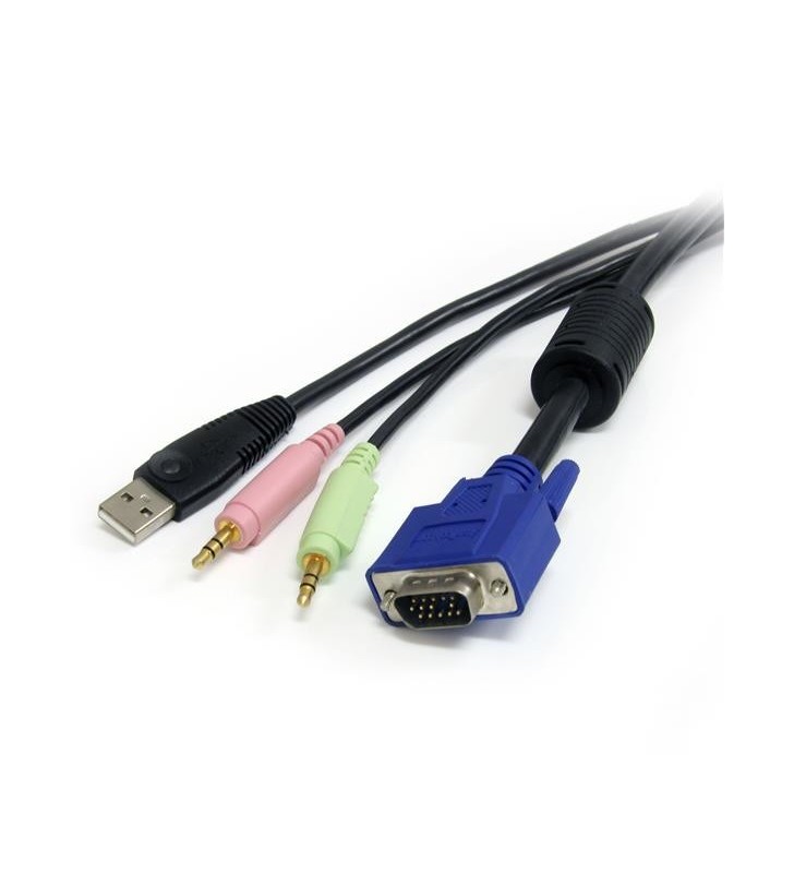 StarTech.com USBVGA4N1A6 cabluri KVM Negru