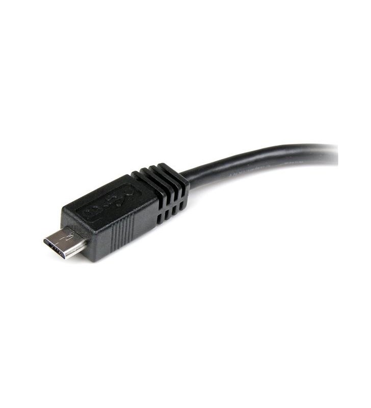 StarTech.com UUSBMUSBMF6 cabluri USB 0,15 m Mini-USB B Micro-USB A Negru